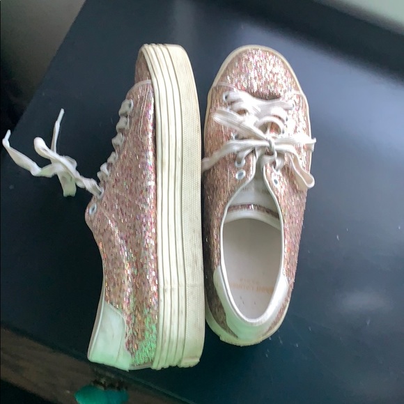 Saint Laurent platform sparkly sneakers - Picture 2 of 2